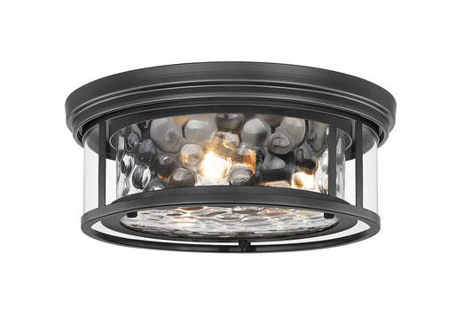 Z-Lite - 493F3-MB - Three Light Flush Mount - Clarion - Matte Black