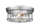 Z-Lite - 493F3-PN - Three Light Flush Mount - Clarion - Polished Nickel