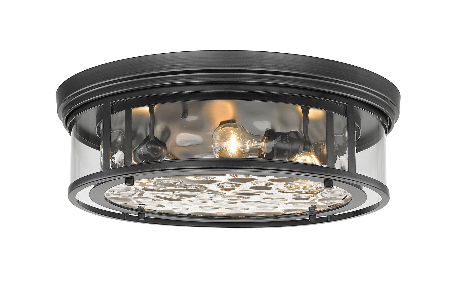 Z-Lite - 493F4-MB - Four Light Flush Mount - Clarion - Matte Black