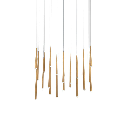 Modern Forms - PD-41723L-AB - LED Pendant - Cascade - Aged Brass