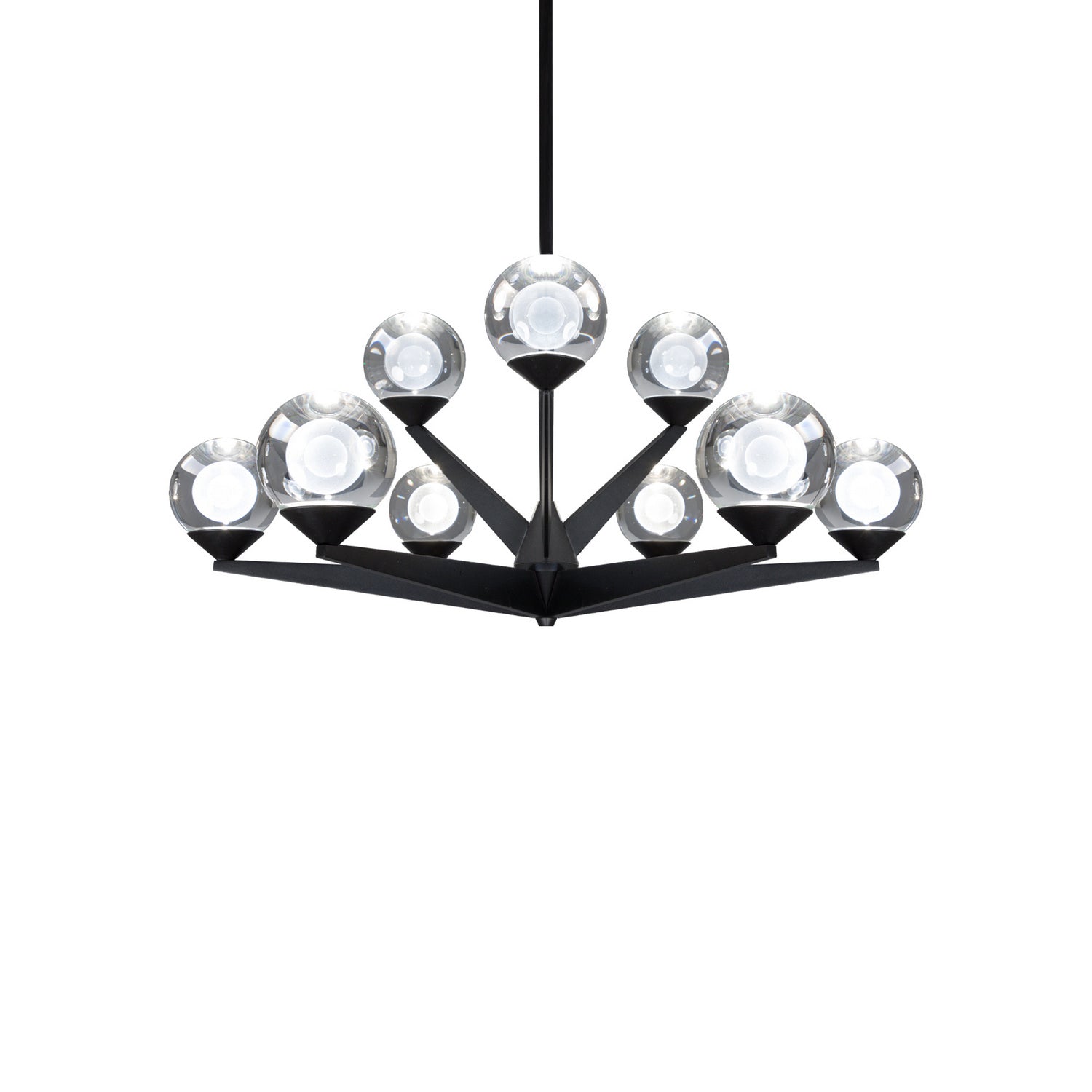 Modern Forms - PD-82027-BK - LED Chandelier - Double Bubble - Black