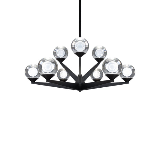 Modern Forms - PD-82027-BK - LED Chandelier - Double Bubble - Black