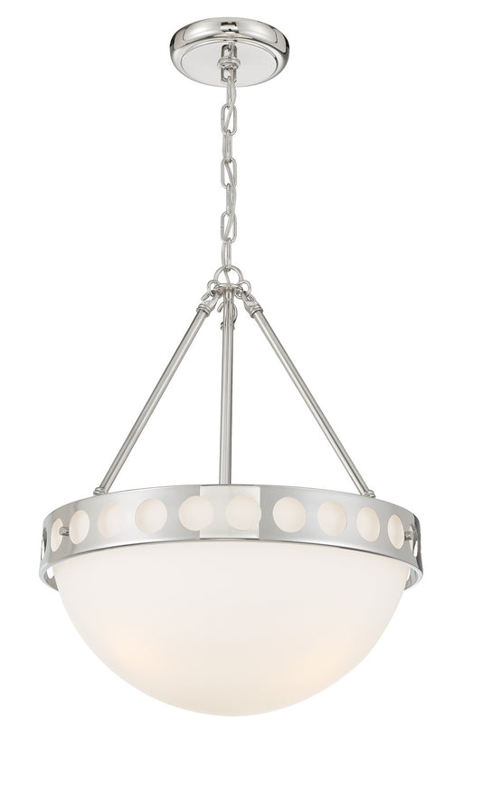 Crystorama - KIR-B8105-PN - Three Light Chandelier - Kirby - Polished Nickel