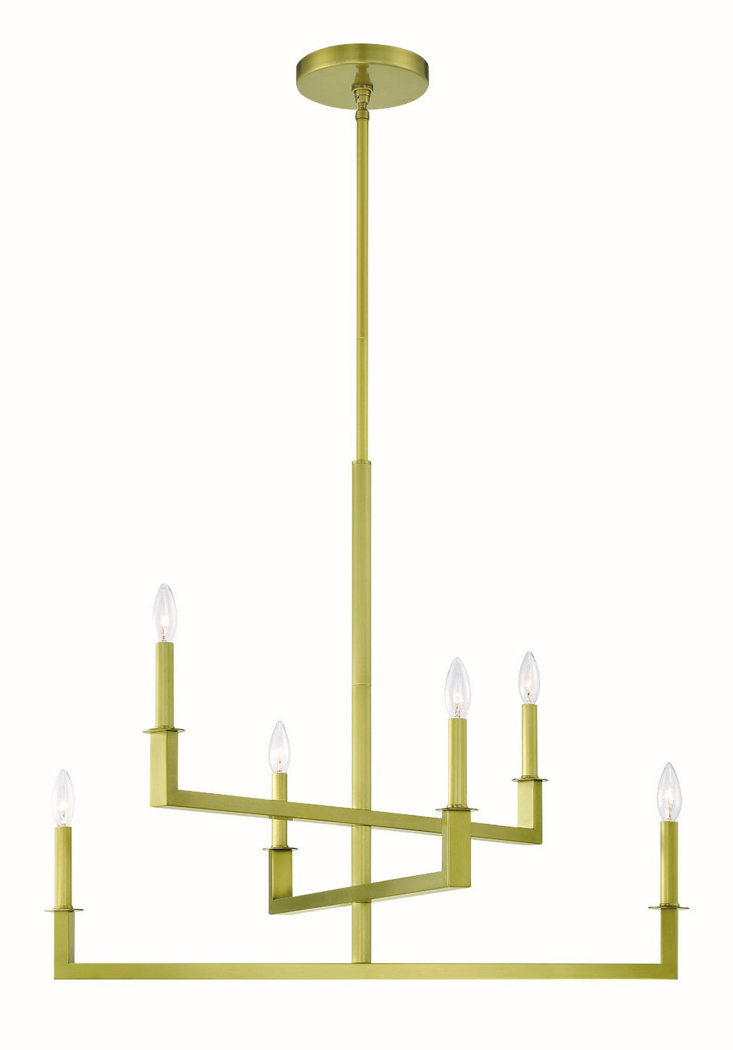 Crystorama - DNT-6036-AG - Six Light Chandelier - Dante - Aged Brass