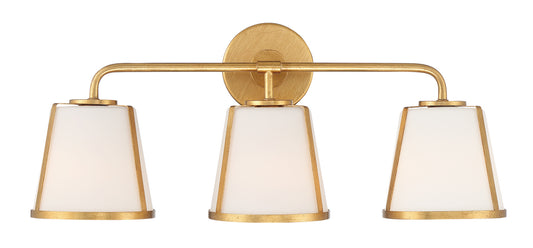Crystorama - FUL-913-GA - Three Light Bath - Fulton - Antique Gold