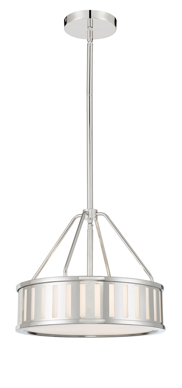 Crystorama - KEN-8303-PN - Three Light Pendant - Kendal - Polished Nickel