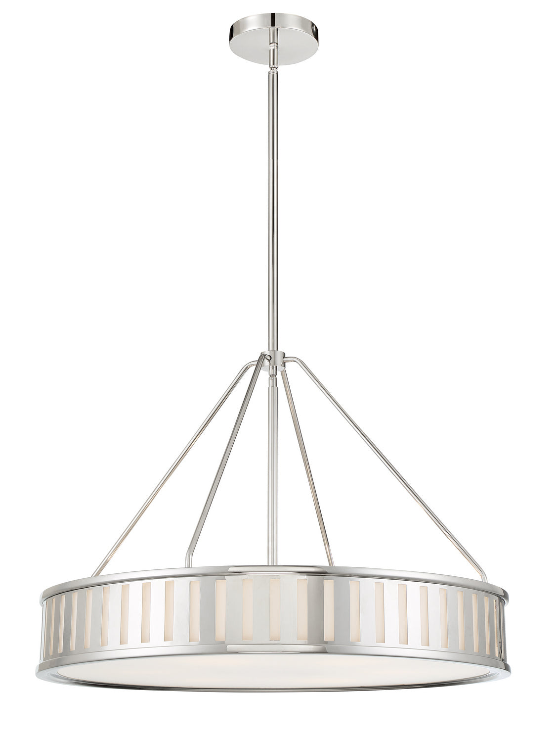 Crystorama - KEN-8306-PN - Six Light Pendant - Kendal - Polished Nickel