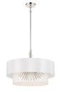 George Kovacs - P5393-613 - Three Light Pendant - Gramercy - Polished Nickel