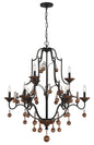 Minka-Lavery - 2669-723 - Nine Light Chandelier - Colonial Charm - Old World Bronze W/Walnut Acce