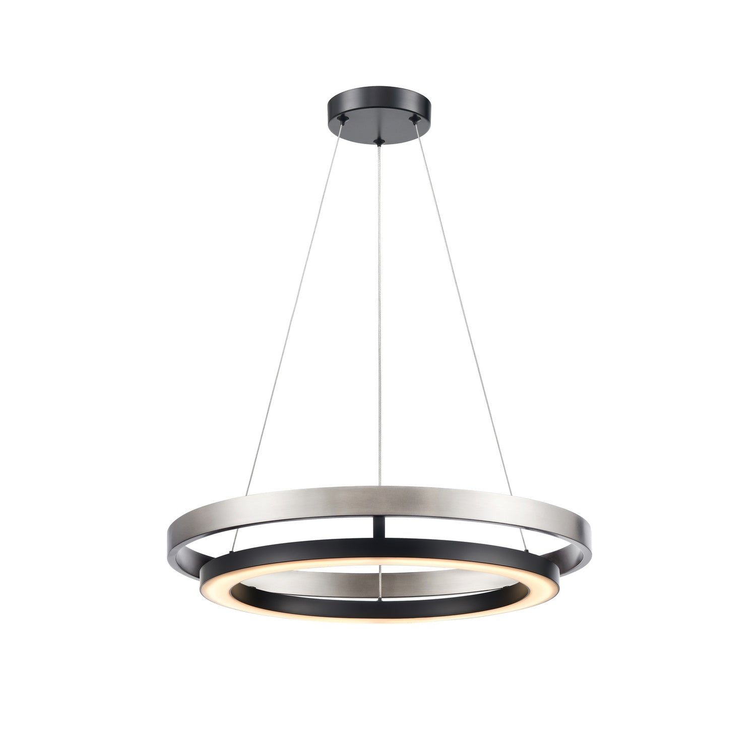 DVI Lighting - DVP40847EB+BN-CCT - LED Foyer Pendant - Cybele Cct - Ebony And Satin Nickel