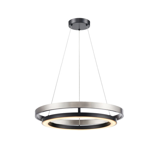 DVI Lighting - DVP40847EB+BN-CCT - LED Foyer Pendant - Cybele Cct - Ebony And Satin Nickel