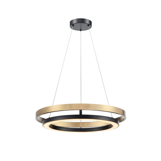 DVI Lighting - DVP40847EB+BR-CCT - LED Foyer Pendant - Cybele Cct - Ebony And Brass