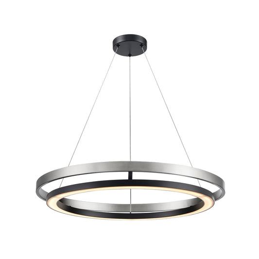 DVI Lighting - DVP40848EB+BN-CCT - LED Foyer Pendant - Cybele Cct - Ebony And Ironwood On Metal