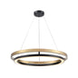 DVI Lighting - DVP40848EB+BR-CCT - LED Foyer Pendant - Cybele Cct - Ebony And Ironwood On Metal
