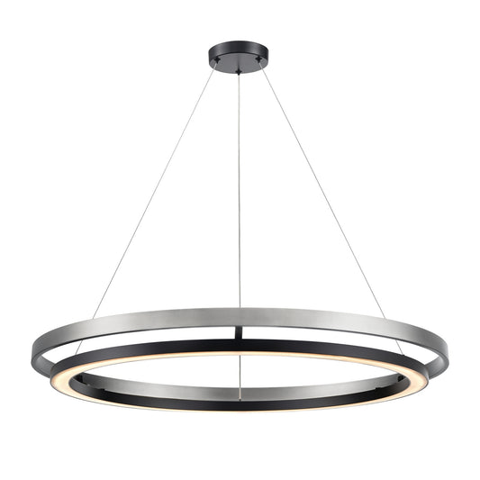 DVI Lighting - DVP40849EB+BN-CCT - LED Foyer Pendant - Cybele Cct - Ebony And Satin Nickel