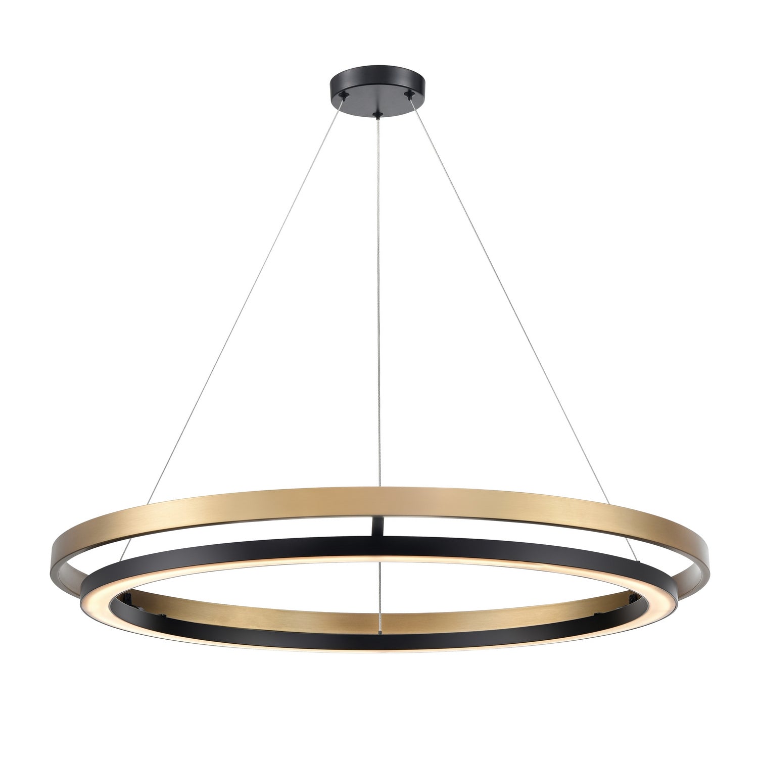 DVI Lighting - DVP40849EB+BR-CCT - LED Pendant - Cybele Cct - Brass And Satin Nickel