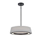 DVI Lighting - DVP41008EB-GY-CCT - LED Pendant - Celene Cct - Ebony With Grey Linen Shade