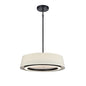 DVI Lighting - DVP41008EB-LIN-CCT - LED Pendant - Celene Cct - Ebony With Natural Linen Shade