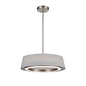 DVI Lighting - DVP41008SN-GY-CCT - LED Pendant - Celene Cct - Satin Nickel With Grey Linen Shade