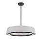DVI Lighting - DVP41024EB-GY-CCT - LED Pendant - Celene Cct - Ebony With Grey Linen Shade