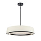 DVI Lighting - DVP41024EB-LIN-CCT - LED Pendant - Celene Cct - Ebony With Natural Linen Shade
