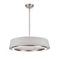 DVI Lighting - DVP41024SN-GY-CCT - LED Pendant - Celene Cct - Satin Nickel With Grey Linen Shade