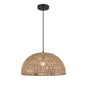 DVI Lighting - DVP44208BK-TY - One Light Pendant - Lac Du Bonnet - Black And Tan Yarn