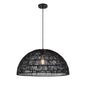 DVI Lighting - DVP44218BK-BY - One Light Pendant - Lac Du Bonnet - Black And Black Yarn