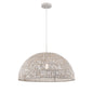 DVI Lighting - DVP44218MW-WY - One Light Pendant - Lac Du Bonnet - Matte White And White Yarn