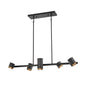 DVI Lighting - DVP46602MF+EB - Five Light Linear Pendant - Hexa - Multiple Finishes And Ebony