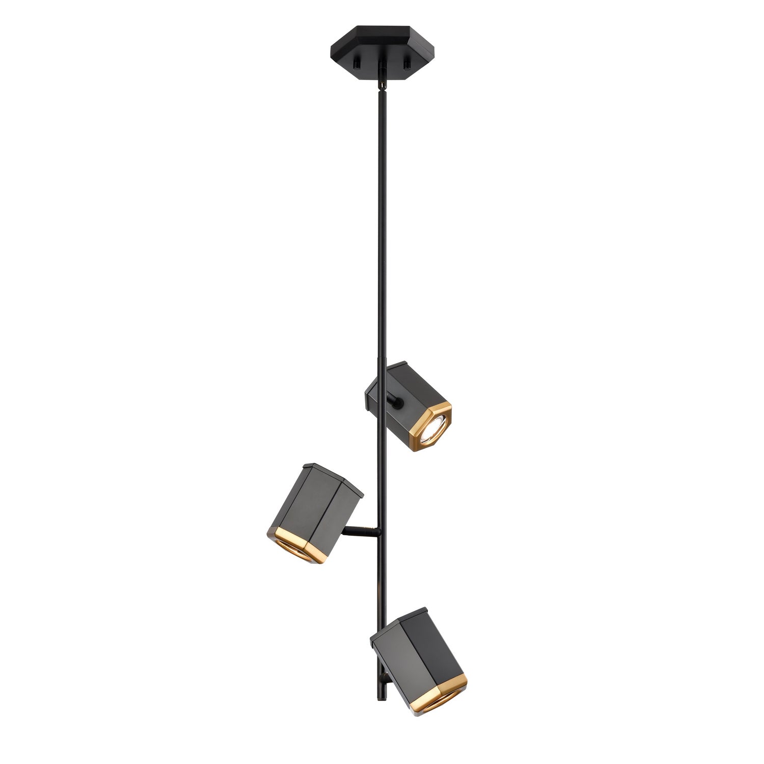 DVI Lighting - DVP46620MF+EB - Three Light Pendant - Hexa - Multiple Finishes and Ebony