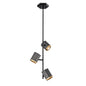 DVI Lighting - DVP46620MF+EB - Three Light Pendant - Hexa - Multiple Finishes and Ebony