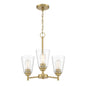 Designers Fountain - 95783-BG - Three Light Chandelier - Westin - Brushed Gold