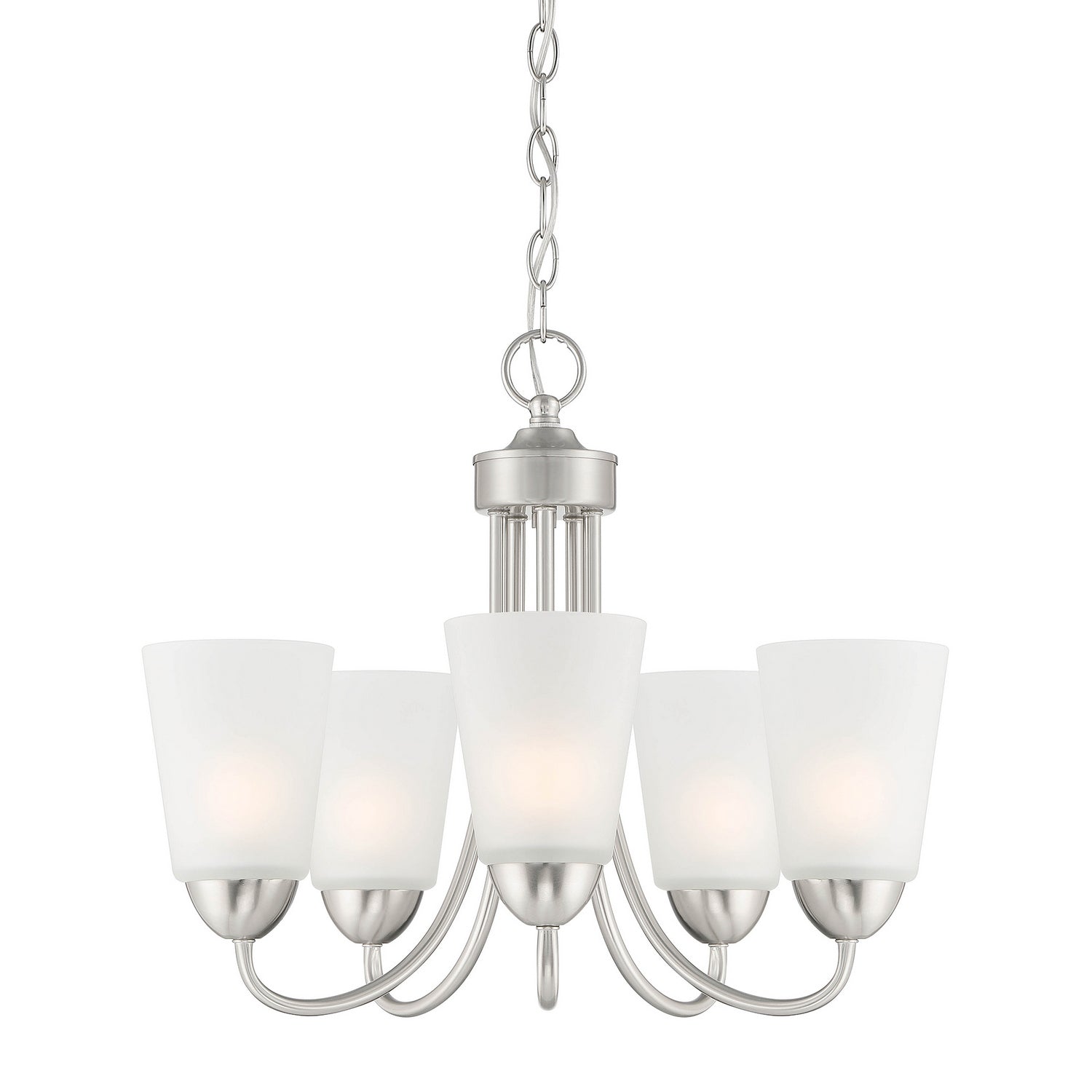 Designers Fountain - D267M-5CH-BN - Five Light Chandelier - Malone - Brushed Nickel