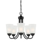 Designers Fountain - D267M-5CH-MB - Five Light Chandelier - Malone - Matte Black