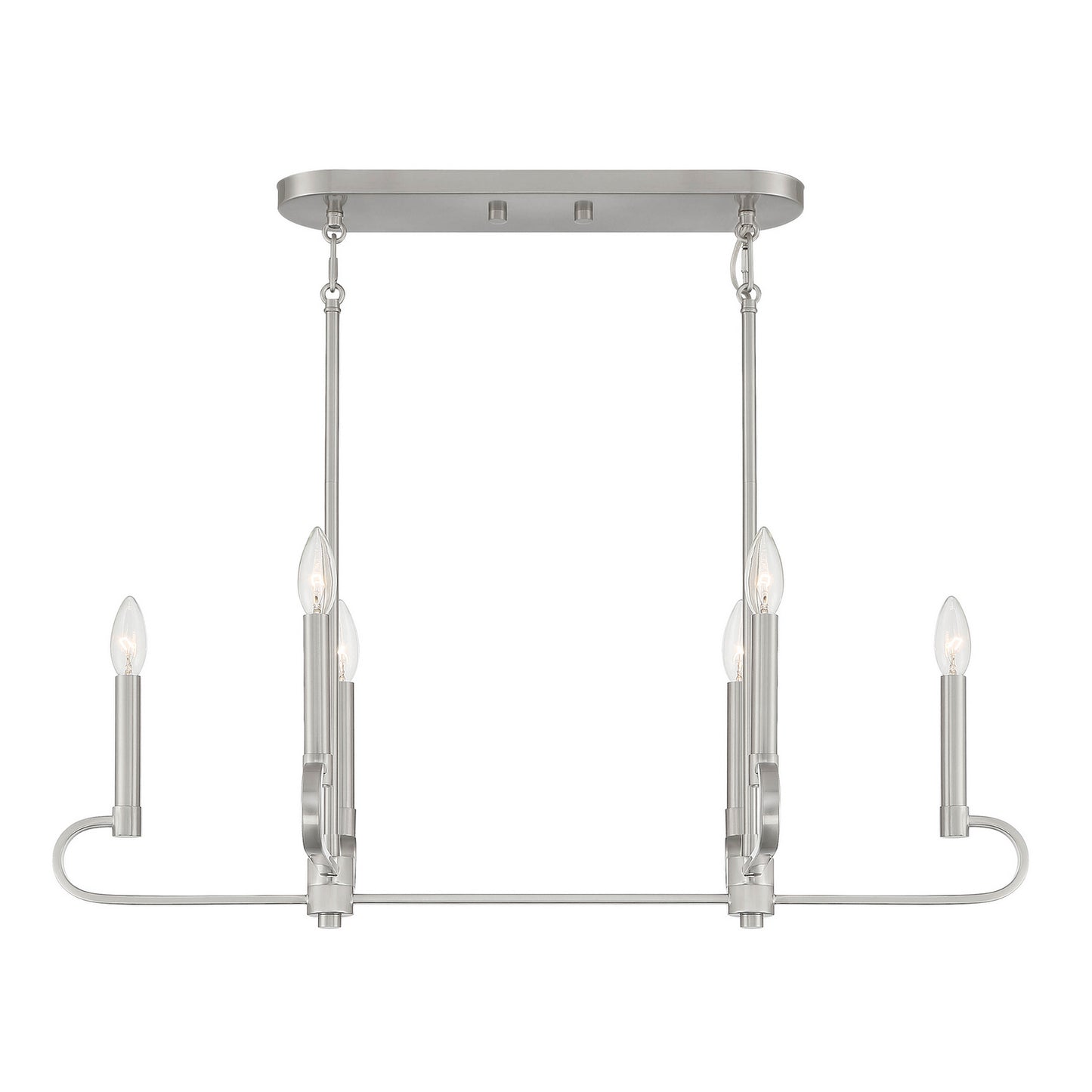 Designers Fountain - D269C-IS-BN - Six Light Island Pendant - Summit - Brushed Nickel