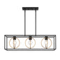 Designers Fountain - D276M-IS-MB - Three Light Island Pendant - Kew Gardens - Matte Black