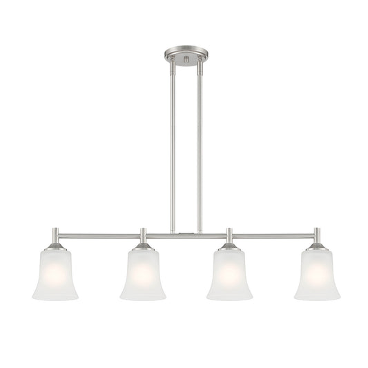 Designers Fountain - D278M-IS-BN - Four Light Island Pendant - Bronson - Brushed Nickel