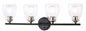 Minka-Lavery - 2434-878 - Four Light Wall Lamp - Winsley - Coal And Stained Brass