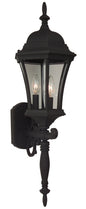 Craftmade - Z340-TB - Three Light Wall Mount - Curved Glass Cast - Textured Black