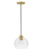 Lark - 83017LCB - LED Pendant - Rumi - Lacquered Brass