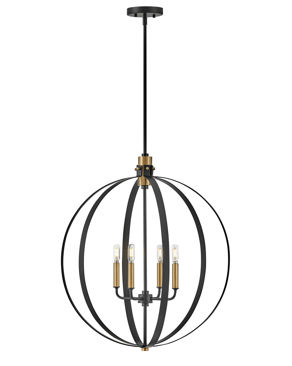 Lark - 83034BK - LED Chandelier - Cirque - Black