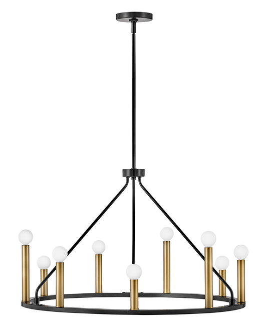 Lark - 83158BK - LED Chandelier - Lazlo - Black