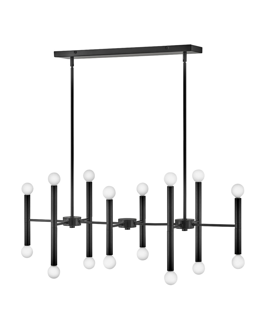 Lark - 83196BK - LED Linear Chandelier - Millie - Black