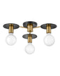 Lark - 83203LCB - LED Semi-Flush Mount - Bobbie - Lacquered Brass