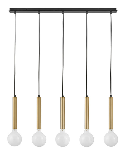 Lark - 83206LCB - LED Linear Chandelier - Bobbie - Lacquered Brass