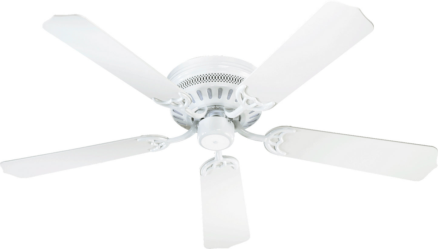 Quorum - 11425-6 - 42"Ceiling Fan - Custom Hugger - White