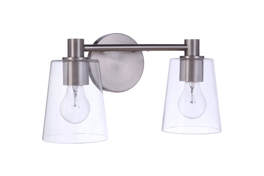 Craftmade - 12615BNK2 - Two Light Vanity - Emilio - Brushed Polished Nickel