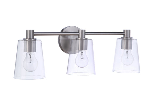 Craftmade - 12623BNK3 - Three Light Vanity - Emilio - Brushed Polished Nickel