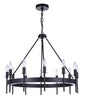 Craftmade - 54312-FB - 12 Light Chandelier - Larrson - Flat Black